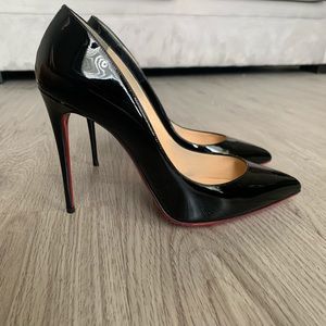 Christian Louboutin Pigalle 100 Black Leather